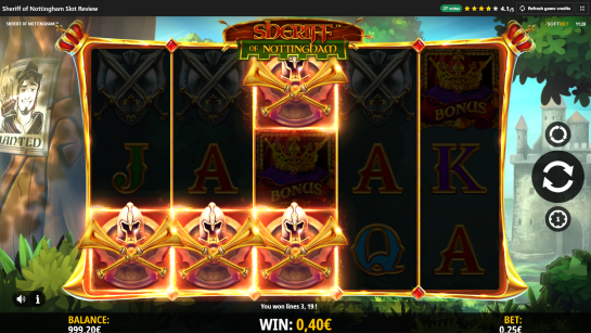 Sheriff of Nottingham online slot with free spins